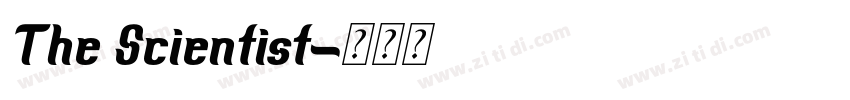 The Scientist字体转换